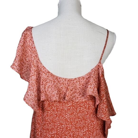 Joie Womens L Hacinthia Lined Asymmetrical Mix Sleeve Silk Dress New - Picture 6 of 15